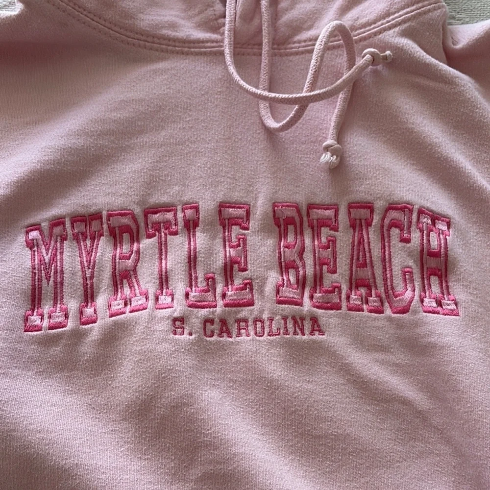 Gently Loved Pink Myrtle Beach S. Carolina Hoodie